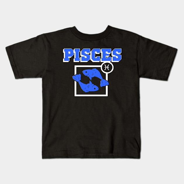 PISCES-GO FISH Kids T-Shirt by impacteesstreetwear